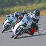 Bengaluru's Savion Sabu (No.6) en route to winning the Pro-Stock 165-200cc race (June 7)