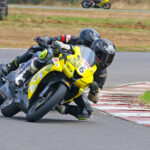 Rajender Beedani (No.6), on way to winning the Stock 165cc (Novice) race (June 7)