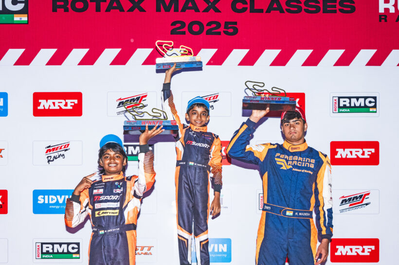 The winners left to right Rivaan Dev Preethan, Shiv Neel and Rohaan Madesh