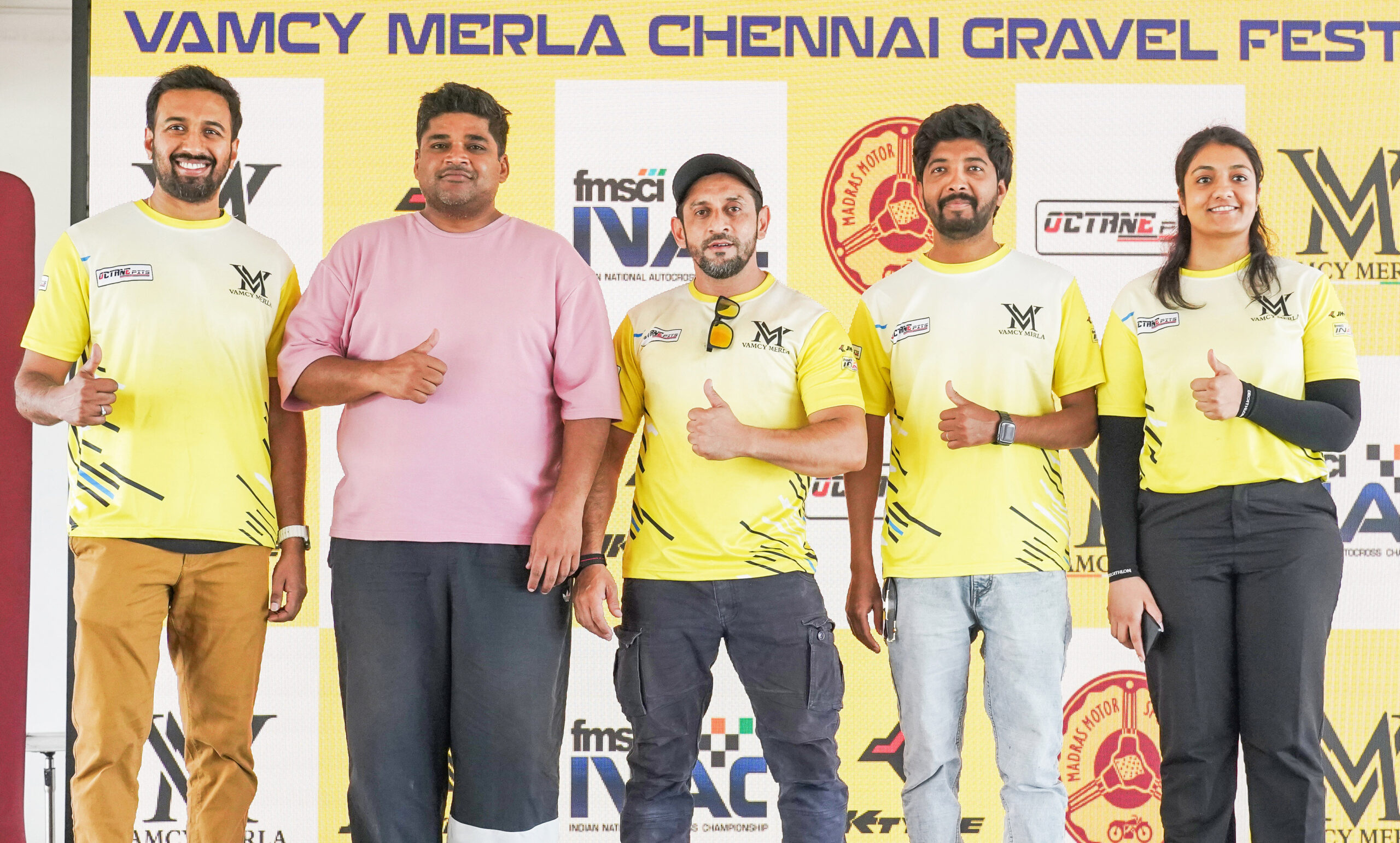 The winners (left to right) - Sundeep K (Hyderabad), Philippos Matthai (New Delhi), Syed Salman (Mysuru), Gowtham CP (Chikmagaluru) and Shivani Pruthvi (Davangere).