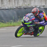 Aizawl's Daniel Lalhriatkima, winner of Stock 165cc (Novice) race (Aug 03)