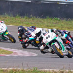 Rahil Pillarisetty (No.88) leading the way en route to winning the Pro-Stock 301-400cc race (Aug 03)