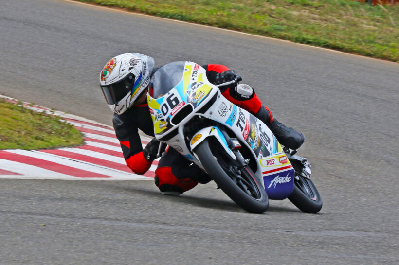 Savion Sabu, who notched a double in the Pro-Stock 165-200cc Open category (Aug 03)