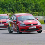 Aman Nagdev (No.11) who won the VW Polo Cup race (Sept 20)