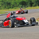 Arjun Chheda (No.1) on way to winning the MRF F2000 race (Sept 20)