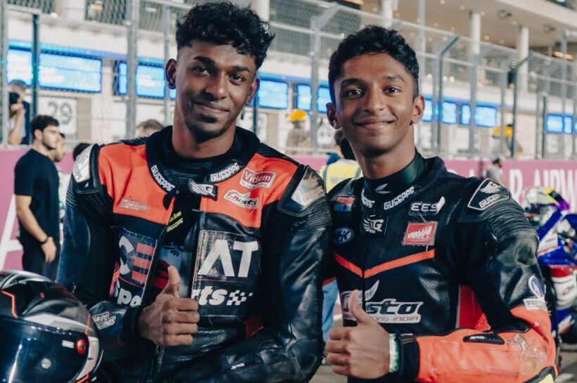 Geoffrey Emmanuel (left) and Johann Emmanuel. The siblings secured three podium finishes between them in the QTSK Championship in Qatar
