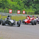 Mumbai's Zahan Commissariat (No.19), who scored his maiden win of the season in the MRF F1600 category (Sept 21)