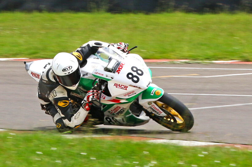 Rahil Pillarisetty who qualified for pole position in the Pro-Stock 301-400cc Open category (Sept 5)