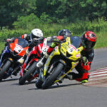 Rajender Beedani (6) en route to winning the Stock 165cc (Novice) race on Saturday (Sept 6)