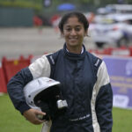 Tarushi Vikram from Chikmagaluru who won 2nd Place in the women's category in Asia Auto Gymkhana (Sept 27)