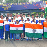 The Indian contingent at the opening ceremony of the FIA Asia-Pacific Motorsport Championship 2025 (Sept 27)