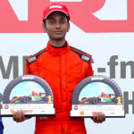 Vinith Kumar who won in both Open and Junior class of the Formula LGB 1300 race (Sept 20)