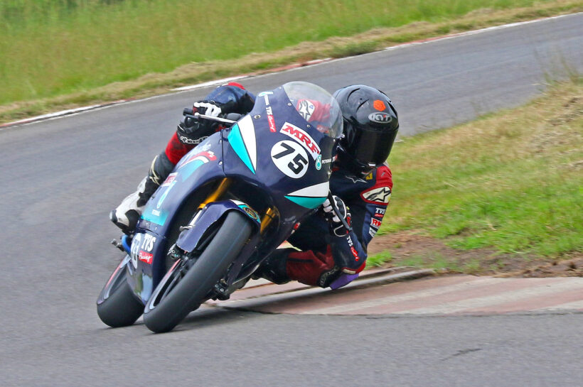 Pune's Sarthak Chavan (Petronas TVS Racing), who qualified for pole position in the Pro-Stock 301-400cc Open category (Oct 3)