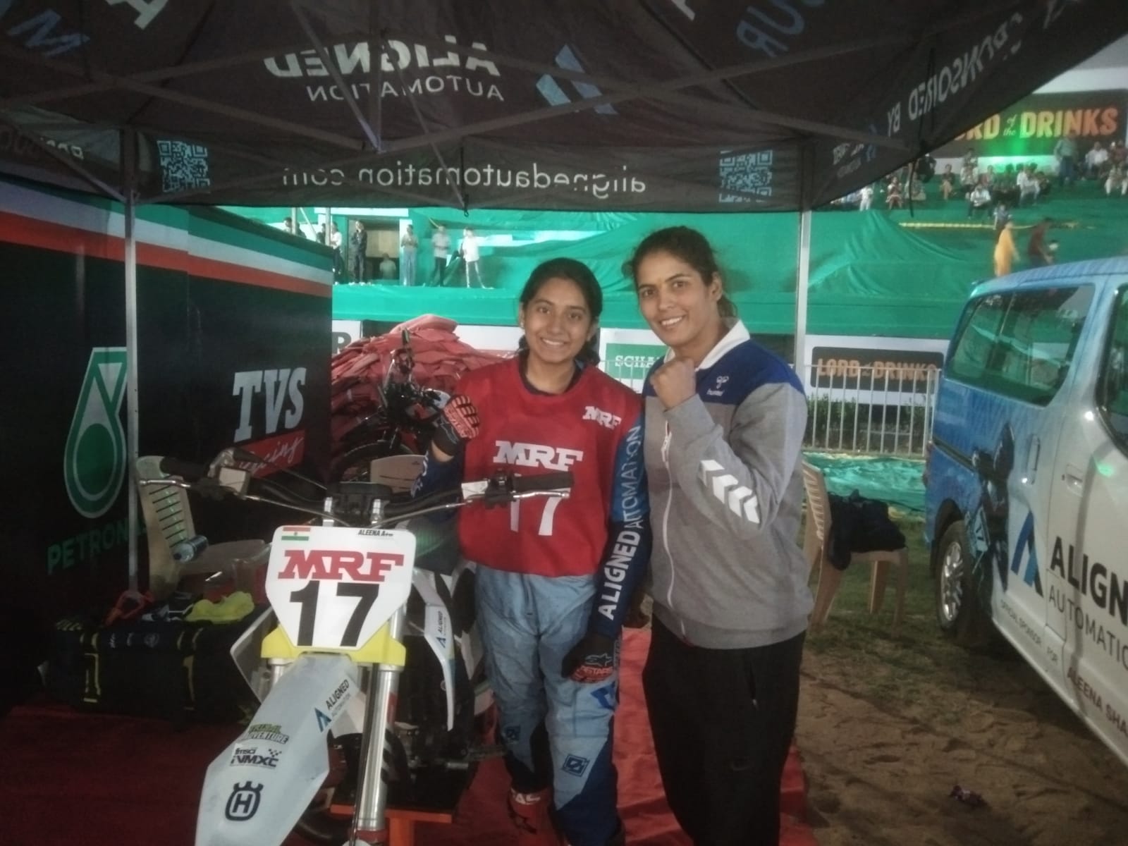 Alena Sheik, finds a fan Garima Choudhary the 2012 London Olympian judoka at Raipur