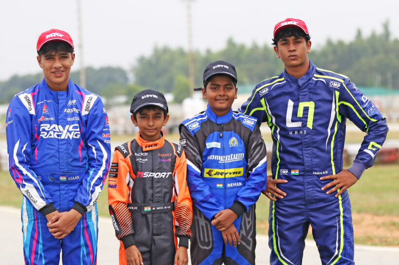 Round 5 winners (left to right) - Kiaan Shah (Mumbai), Shiv Neel (Coimbatore, Rehan Khan Rasheed (Chennai) and Ishaan Madesh (Bengaluru) (Nov 8)