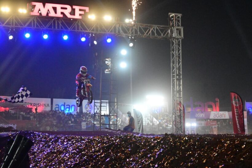 Vismay Ram takes the chequered flag in Junior SX3