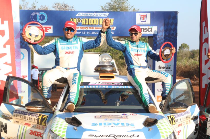 Pic1 Gagan Karumbaiah, left and Dean Mascarenhas, k1000 winners 14dec2025 at Tumkur
