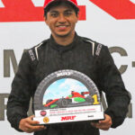 Bengaluru's Nigel Abraham Thomas, winner of the MRF F1600 race (Jan 24)