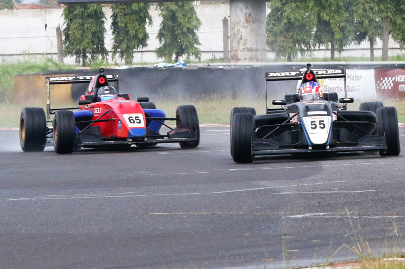 Ishaan Madesh (55), who won a triple crown in the MRF F2000 category (Jan 25)