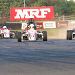 Joel Joseph (31) and Vinith Kumar (12) who are locked in a battle for title in the Formula LGB 1300 category (file photo)