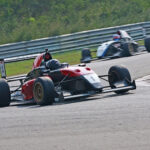 Punes Arjun Chheda (1), winner of the MRF F2000 race (Jan 04)
