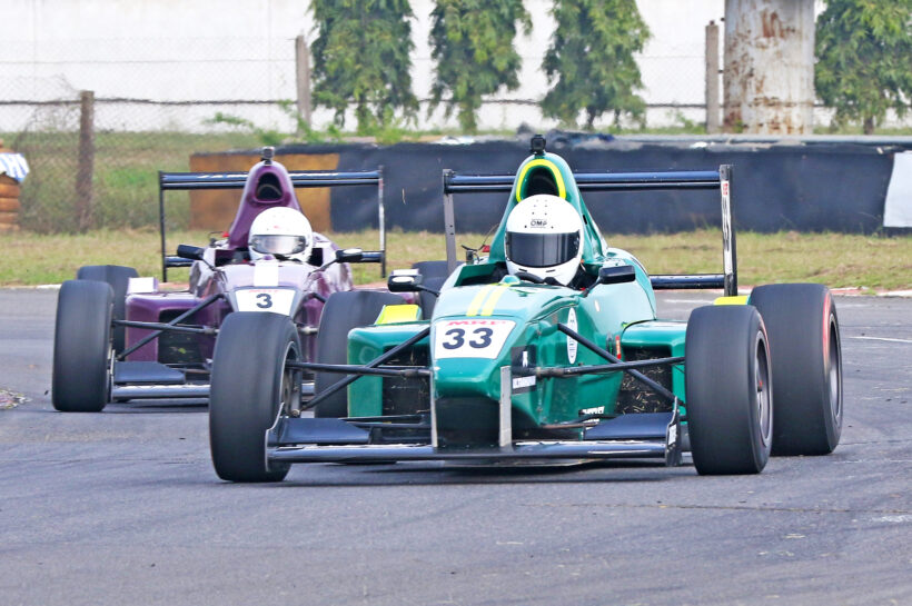 Punes Sai Shiva Makesh Sankaran (33) who won all three races in the MRF F1600 category (Jan 05)