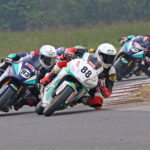 Rahil Pillarisetty (88) leading the pack en route to a double in the Pro-Stock 301-400cc Open category (Jan 11)