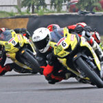 Rajender Beedani (6) on way to winning the Stock 165cc (Novice) race (Jan 10)