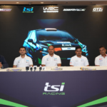 From Right to Left Dean Mascarenhas-Driver WRC Debut, Mohan Nagarajan- Chairman, Sidvin Energy, Gagan Karumbaiah-Co-Driver WRC Debut, Fabid Ahmer, Driver, TSI Racing and Karna Kadur- 3X INRC Overall C