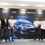 From Right to Left Dean Mascarenhas-Driver WRC Debut, Mohan Nagarajan- Chairman, Sidvin Energy, Gagan Karumbaiah-Co-Driver WRC Debut, Karna Kadur- 3X INRC Overall Champion and Fabid Ahmer, Driver, TSI