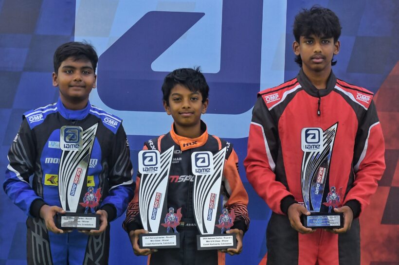The winners (left to right) - Rehan Khan Rasheed, Ayansh Patil and Swarnav Das (May 31)