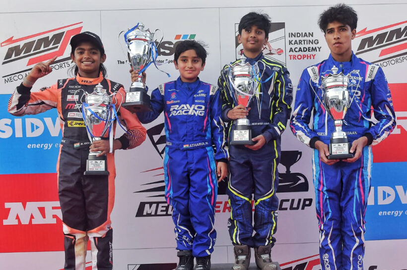 The top 4 after Round-1 (from left to right) - Rivaan Dev Preetham, Atharv Hemani, Micah Hayden Andrews and Kiaan Shah