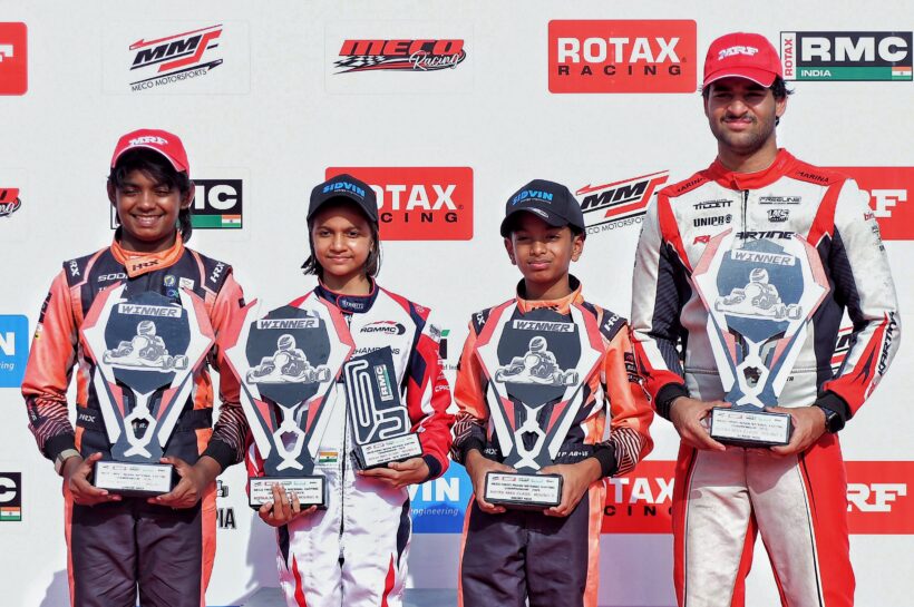 Round 4 winners (left to right) - Rivaan Dev Preetham, Arshi Gupta, Ayansh Patil and Krish Gupta (Sept 4)