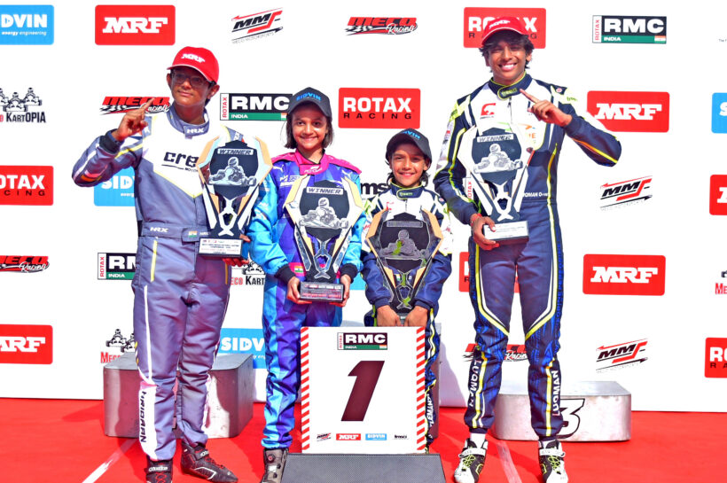 Round 5 winners (left to right) - Hridaan Sanadhya, Arshi Gupta, Zidaan Arshaan Anees and Akshat Misra (Sept 6)
